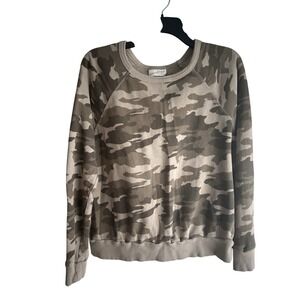 Universal Thread Juniors Small Camouflage Pullover Green Sweatshirt Gorpcore